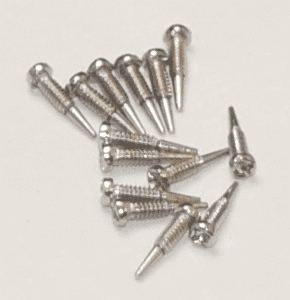 SELF ALIGNING PHILLIPS HINGE SCREW for Eyeglasses : 2.0mm X 1.3mm X 6.5mm 100pcs : Optical Products Online
