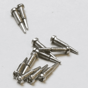 SELF ALIGNING PHILLIPS HINGE SCREW for Eyeglasses : 2.0mm X 1.4mm X 6.5mm 100pcs : Optical Products Online