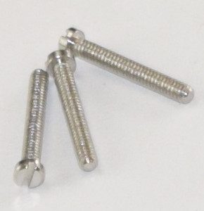 NICKEL (SILVER) EYEGLASS SCREW for Eyeglassses : 1.8mm X 1.16mm X 9.4mm 100pcs : Optical Products Online