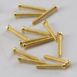 GOLD EYEGLASS SCREW for Eyeglasses : 1.8mm x 1.16mm X 9.4mm 100pcs : Optical Products Online